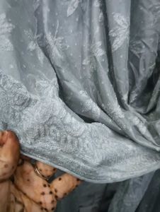 Elegant Grey☃️☃️ Embroidered Dupatta
