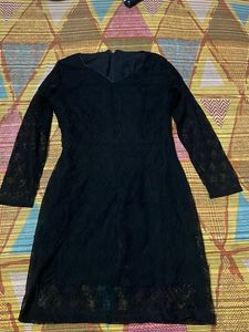 Elegant Black Lace Dress