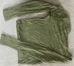 Vintage Semi sheer Sea Green Top