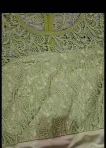 Elegant Green Lace Dress