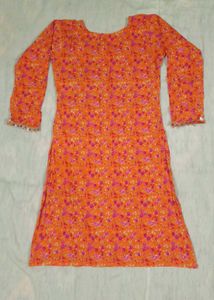 Floral Print Kurti with Sharara