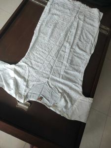 Elegant White Chikankari Kurta - Like New