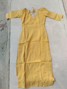 Beautiful Yellow Kurta Set with Dupatta  beautifu