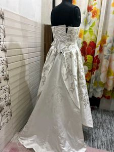 Elegant White Wedding Gown