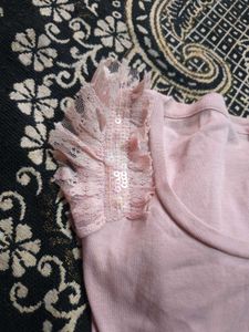 Full sleeve peach t-shirt
