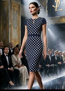 Chic Polka Dot Midi Dress