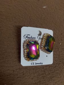 CZ Jewelry Gemstone Earrings