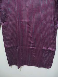 Bollywood Vogue Purplish Pink Kurta Blue Stripes