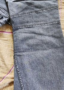 Stylish Acid Wash Wide Leg Jeans