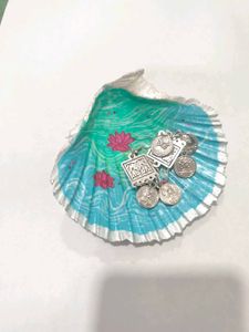Lotus seashell trinket tray
