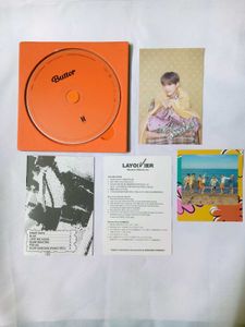 BTS CD,Polaroid,Suga postcard layover inclusions