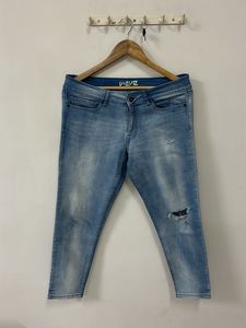 Light Wash Ripped Denim Jeans