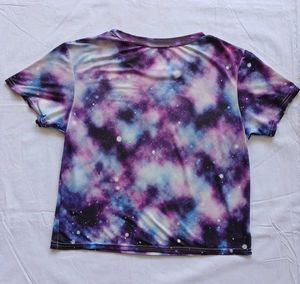 Galaxy Cat Crop Top