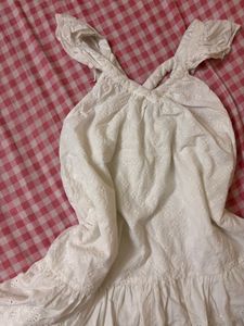 White Broderie Anglaise Mini Dress