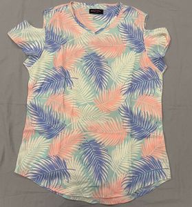 COBB Tropical Cold Shoulder Top