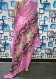 Elegant Pink Printed Dupatta contrast