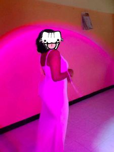 newme Elegant Pink Maxi Dress