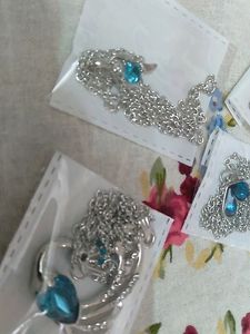 1pc Blue Royal Elegant Pendant Chain Necklaces