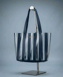 Striped Transparent Tote Bag