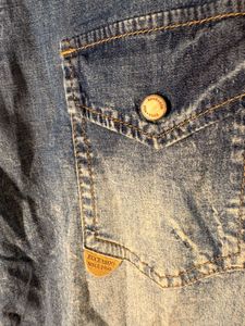 buckaroo Distressed Denim Western Shirt