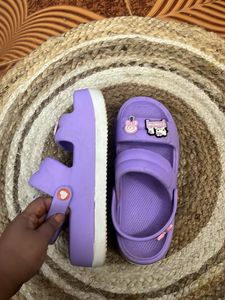 Cute Purple Clogs with Charms