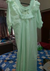 Light Green Smocked Nightgown