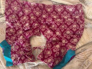 Vibrant Peacock Saree with Blouse