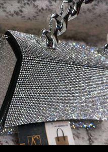 Sparkling Silver Evening Bag