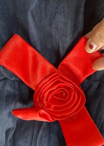 SALE!!!!Stunning Navy Blue  frock with Red Roses