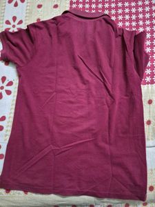 Men's Maroon Polo T-Shirt