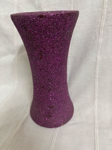 Purple Glitter Vase