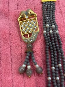 Elegant Beaded Necklace &amp; Earring Set