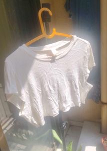 White crop top