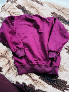 Kids' Maroon Cartoon Sweatshirt