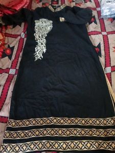 Elegant Black Embroidered Blouse