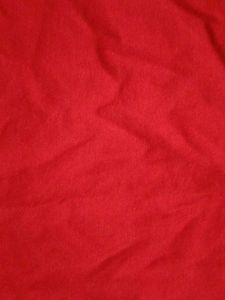 Red Cold Shoulder V-Neck T-Shirt