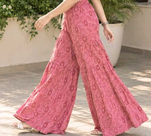 Boho Floral Print Palazzo Pant