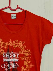 🆕 Orange Graphic Top