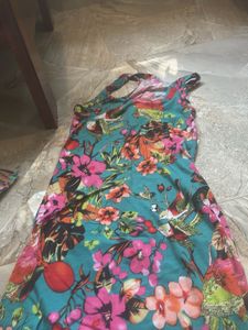 Vibrant Floral Print Dress