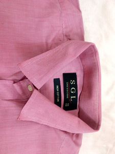 Men's Pink Button-Down Shirt