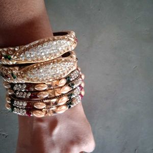 Exquisite Set of Embellished Bangles