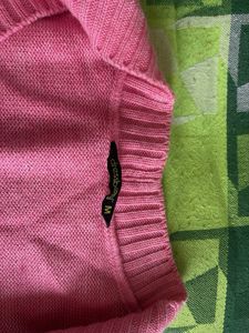 Chic Pink Knit Sweater