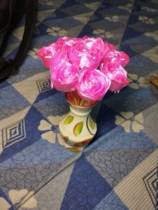 Pink Ribbon Roses Bouquet