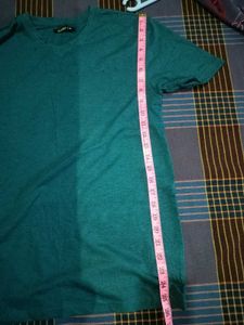 Zudio Teal V-Neck T-Shirt