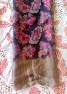 beautiful multi colour flower saree