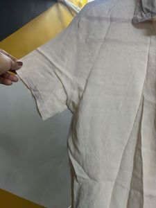 Linen Blend Button-Down Shirt