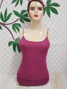 (911)Burgundy Ribbed Tank Bodysuit