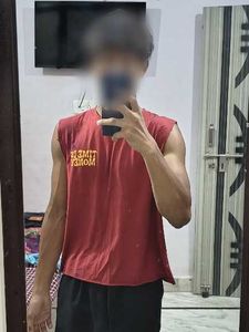 (PACK OF 2)RIPPED BACK PRINTED SANDO T-Shirt