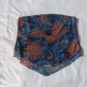 Psychedelic Sun & Paisley Print Tube Top