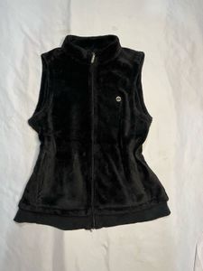 Cozy Black Fleece Vest